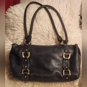 Vintage Etienne Aigner Black Leather Bag